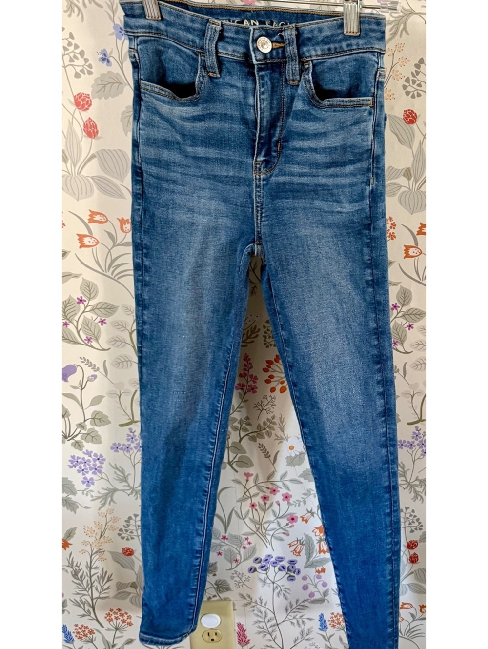 American Eagle Ne(x)t Level Stretch Skinny Jeans Women’s 000 Regular Medium Wash